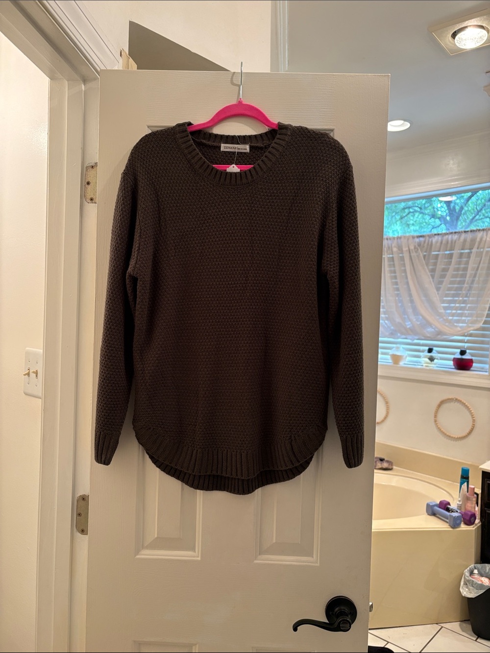 Zenana Outfitters army GreenCrewneck Sweater